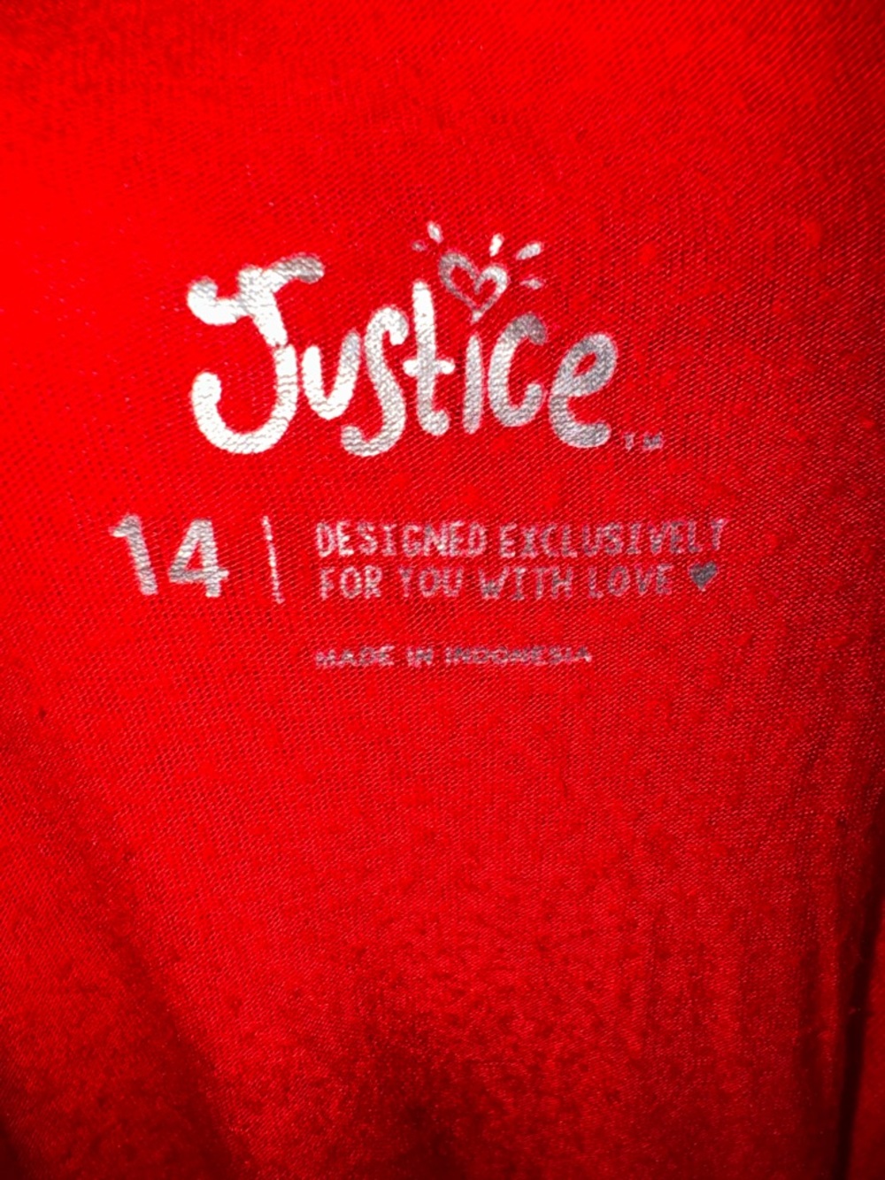 Justice Red Graphic Logo Tee - Picture 3 of 3